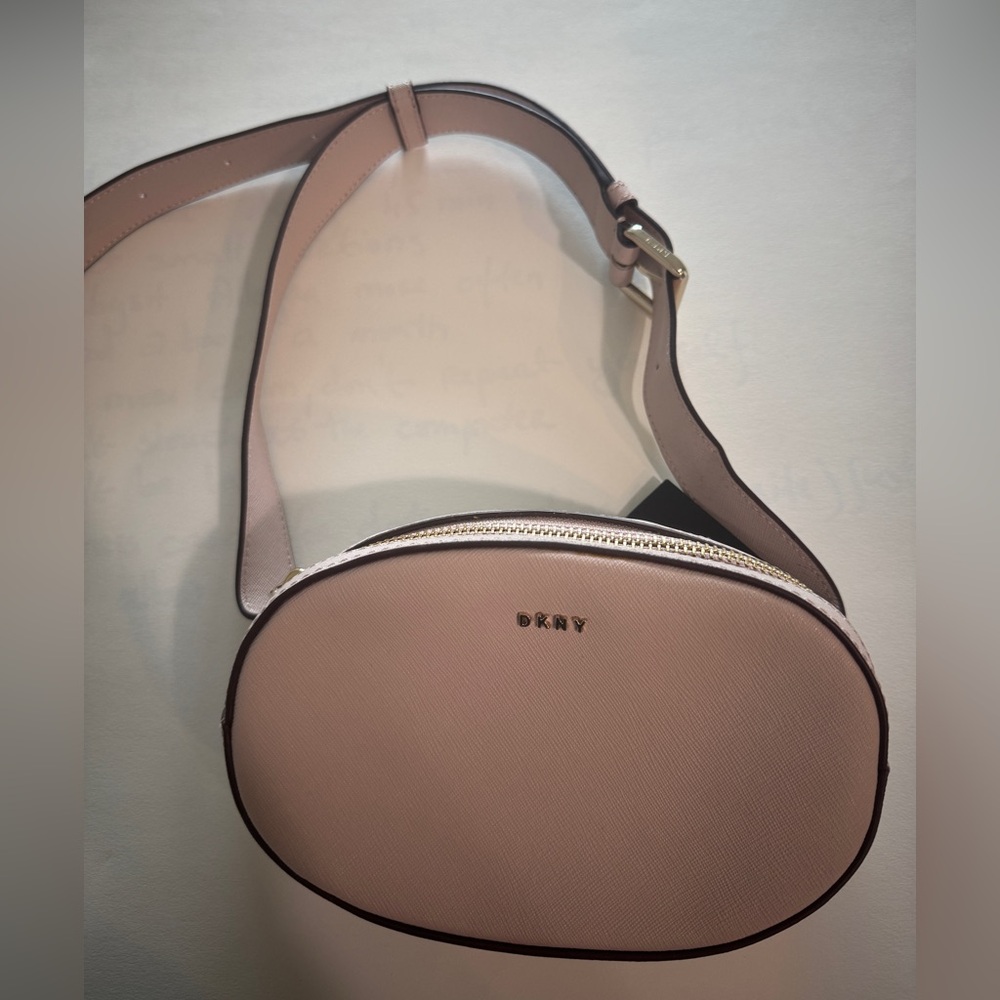 DKNY Bag Paige Pink Circle Belt Waist Handbag Pink